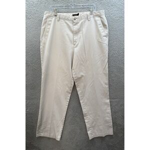 Dockers Pants Mens 38x32 Tan D3 Classic Fit Flat Front Khaki Preppy Careerwear